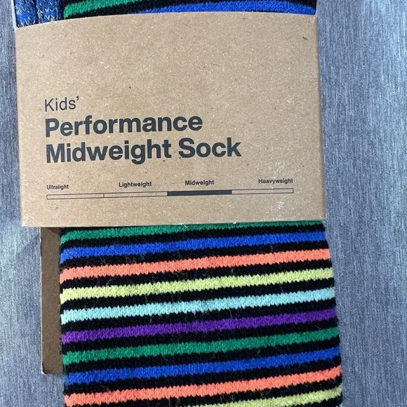 NEW Burton Kids' Performance Midweight Merino Wool snow Ski Socks S/M 13-1 $21 - Picture 3 of 7